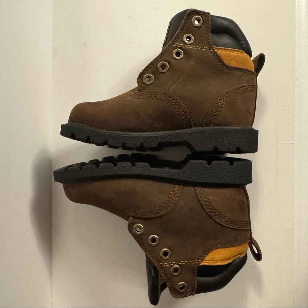 TIMBERLAND Brown Lace-up Hiking Low Top Boots Toddlers 7.5